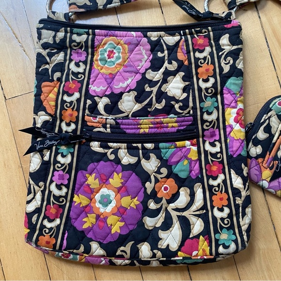 Floral Patterned Women's Bag and Wallet Set - Picture 5 of 8